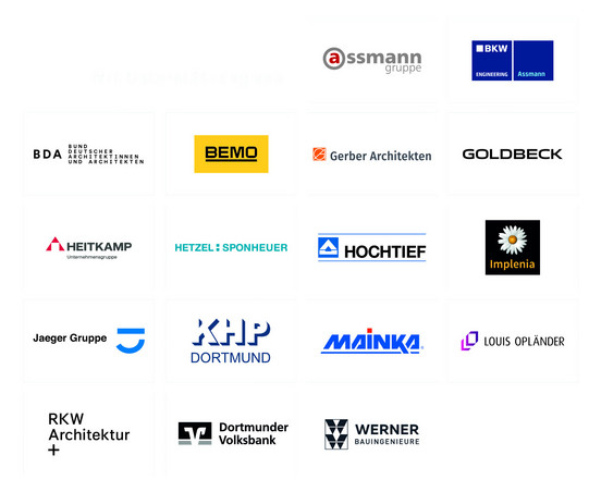 Unternehmen, die das wissenschaftliche Symposium unterstützen.