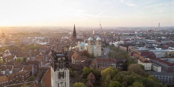 Foto der Stadt Münster von oben
